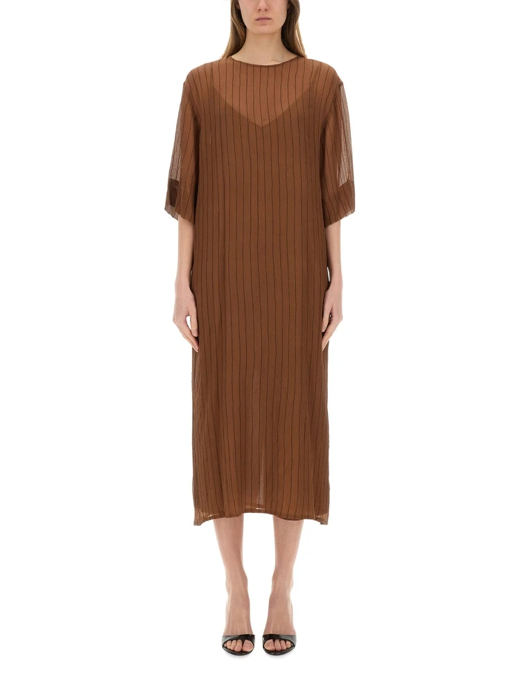 SILK MIDI DRESS