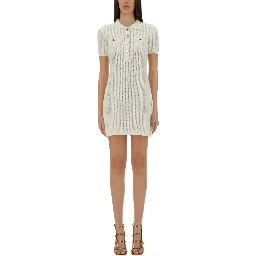 MINI CROCHET DRESS WITH SEQUINS