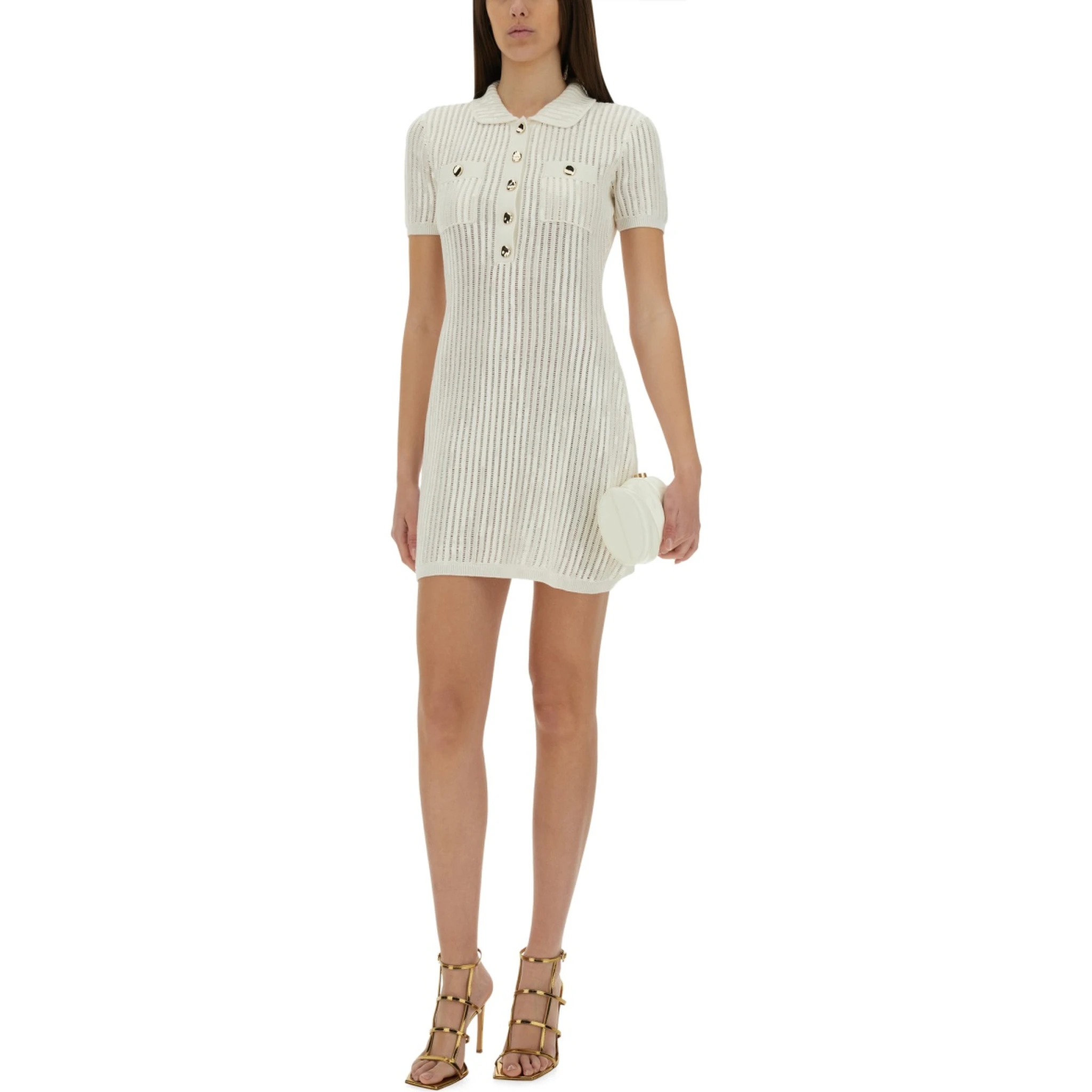 MINI CROCHET DRESS WITH SEQUINS