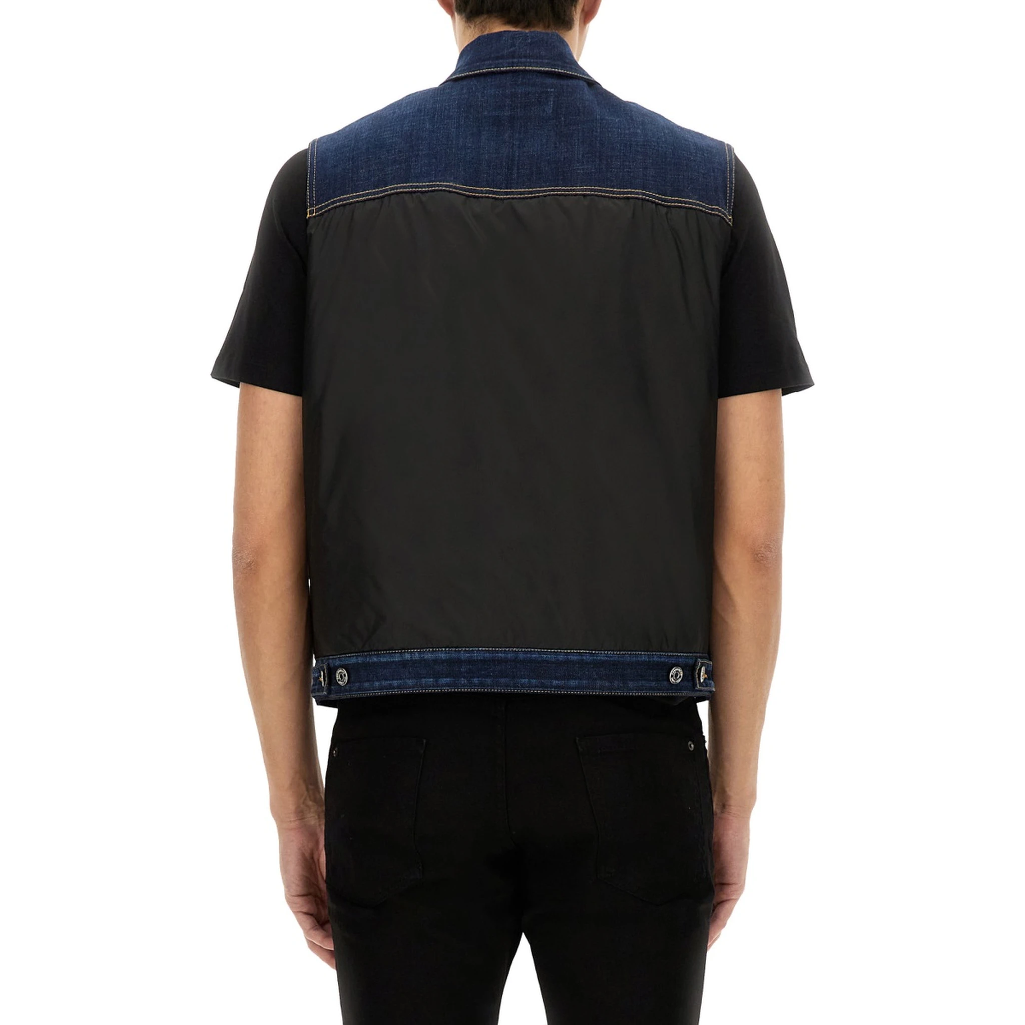 DENIM PUFFER VEST