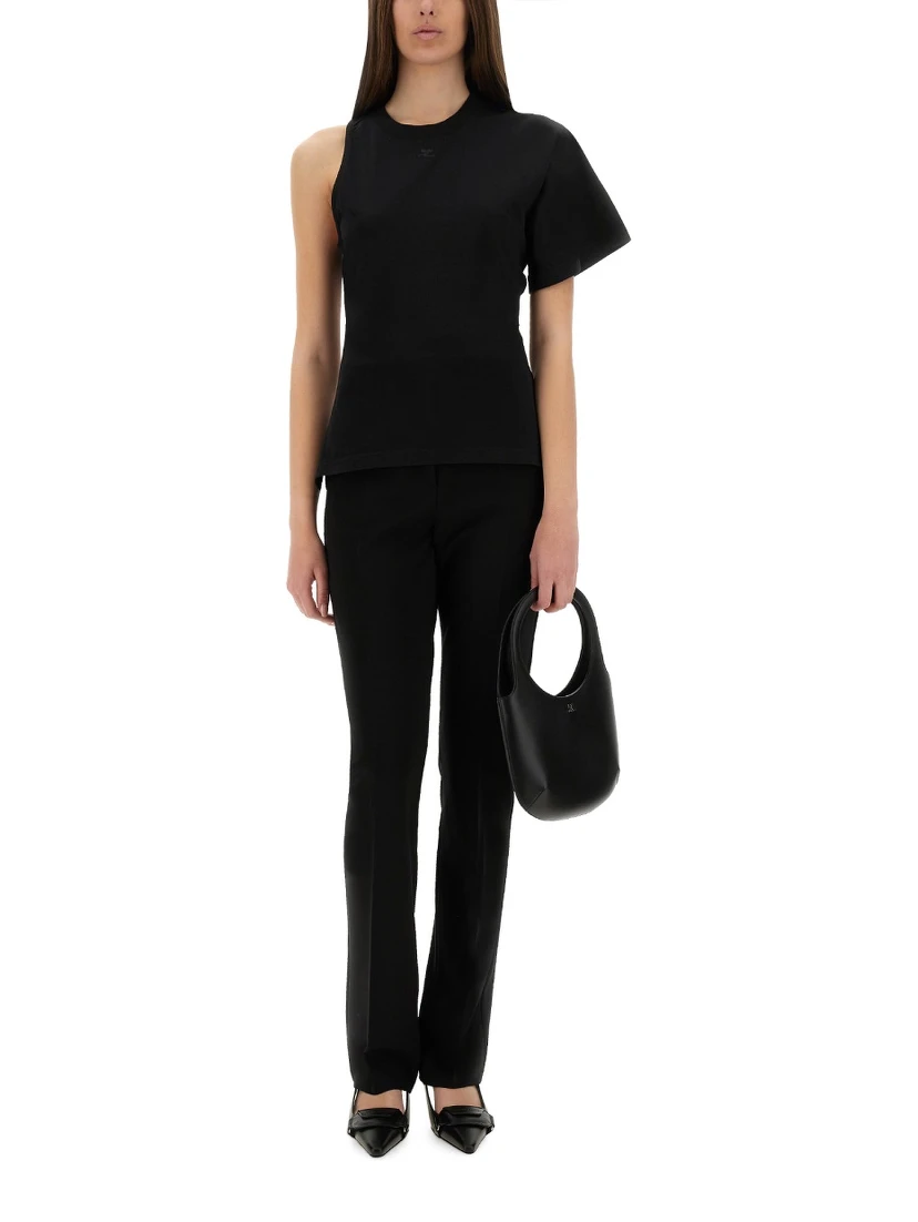 ONE-SHOULDER T-SHIRT IN SCUBA