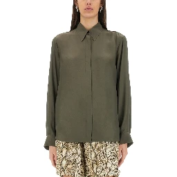SILK BLEND SATIN SHIRT