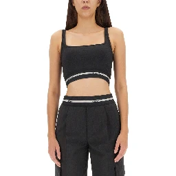 CROP TOP WITH LOGO