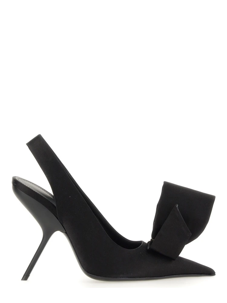 SANDAL WITH ASYMMETRICAL BOW