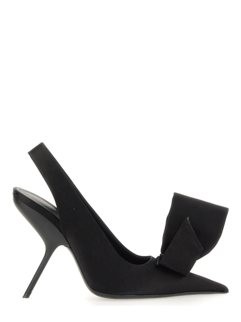 SANDAL WITH ASYMMETRICAL BOW