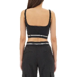 CROP TOP WITH LOGO