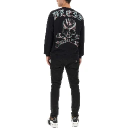 SWEATSHIRT WITH RHINESTONE LOGO