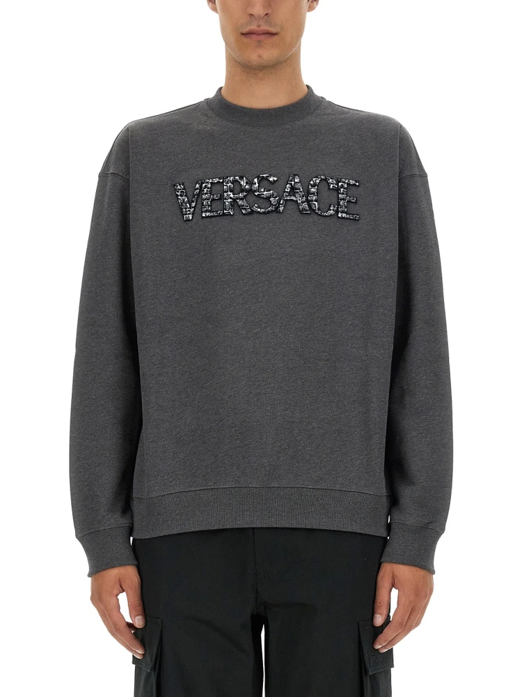 SWEATSHIRT WITH CROCODILE LOGO