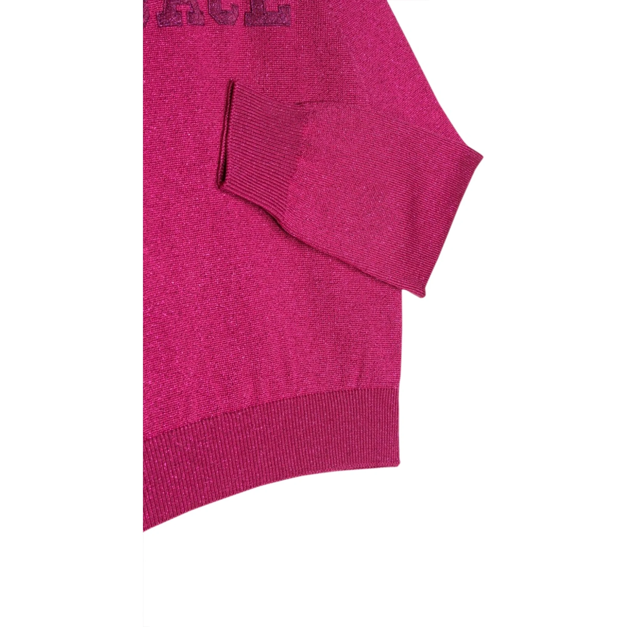 crew neck pullover with embroidered logo