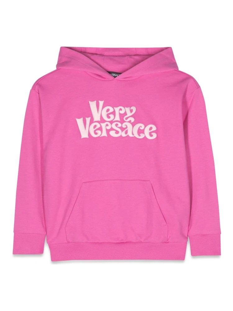 sweatshirt fleece very versace embroidery