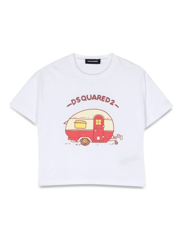 crop print t-shirt