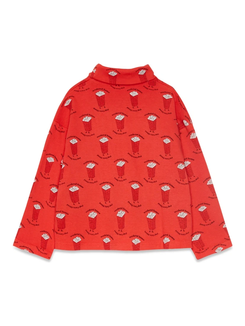 pop corn all over turtle neck