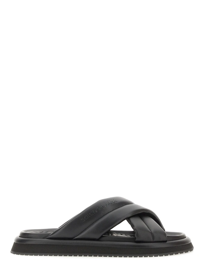 NAPPA EFFECT FABRIC SANDAL