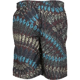 LOGO PRINT BOXER SWIMSUIT