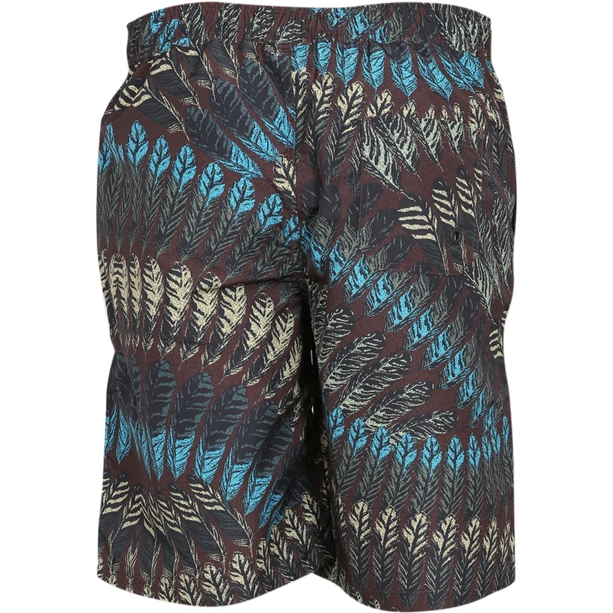 LOGO PRINT BOXER SWIMSUIT