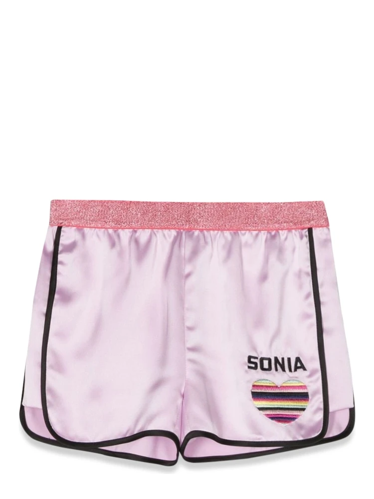 heart logo shorts