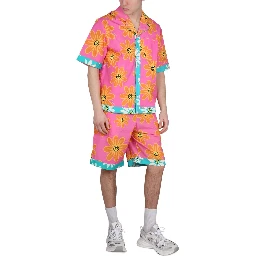 SUNFLOWER PRINT BERMUDA SHORTS