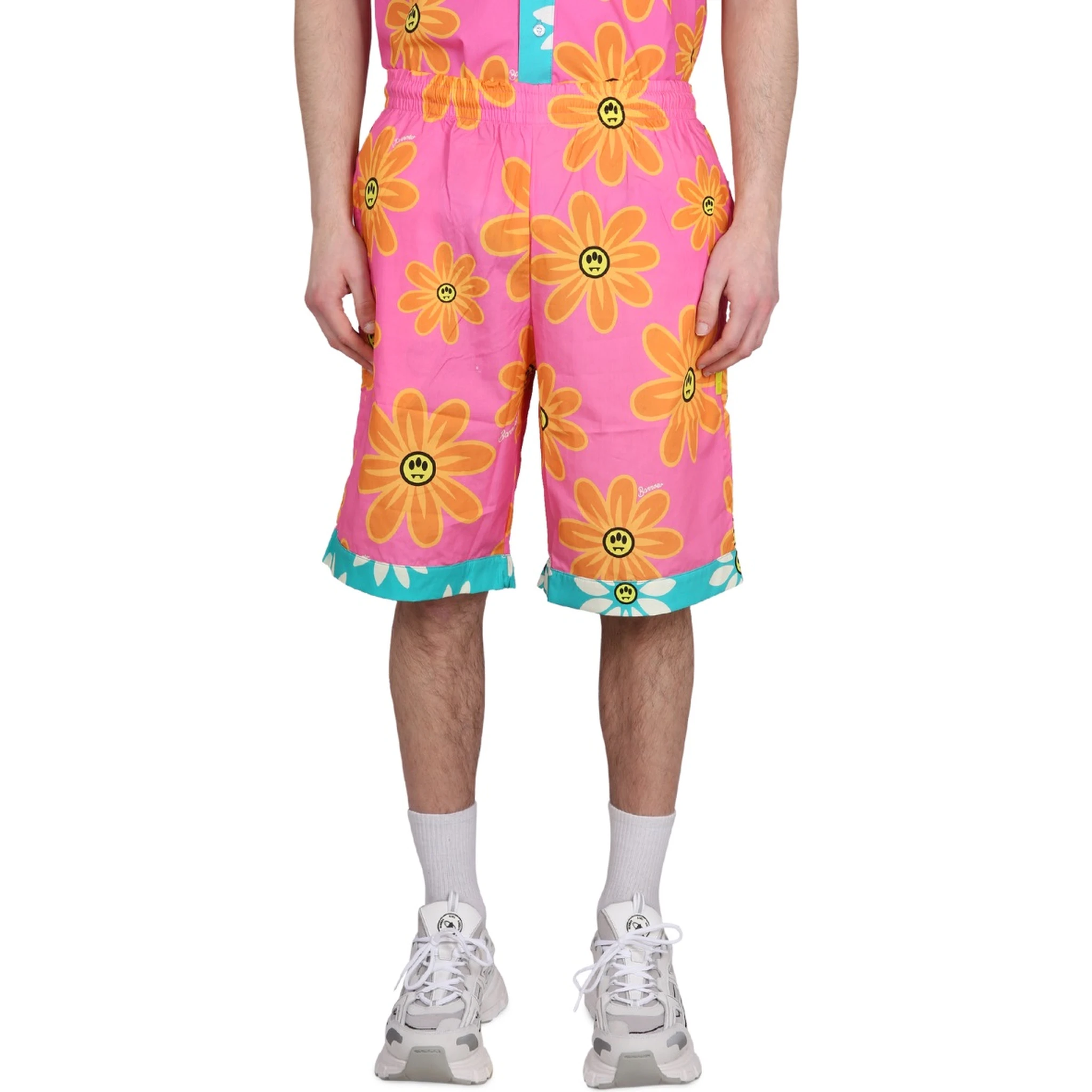 SUNFLOWER PRINT BERMUDA SHORTS