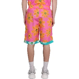 SUNFLOWER PRINT BERMUDA SHORTS