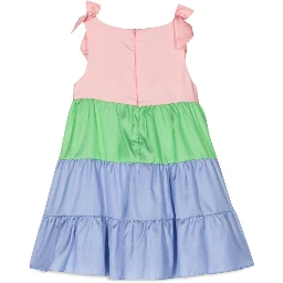 multicolor satin dress