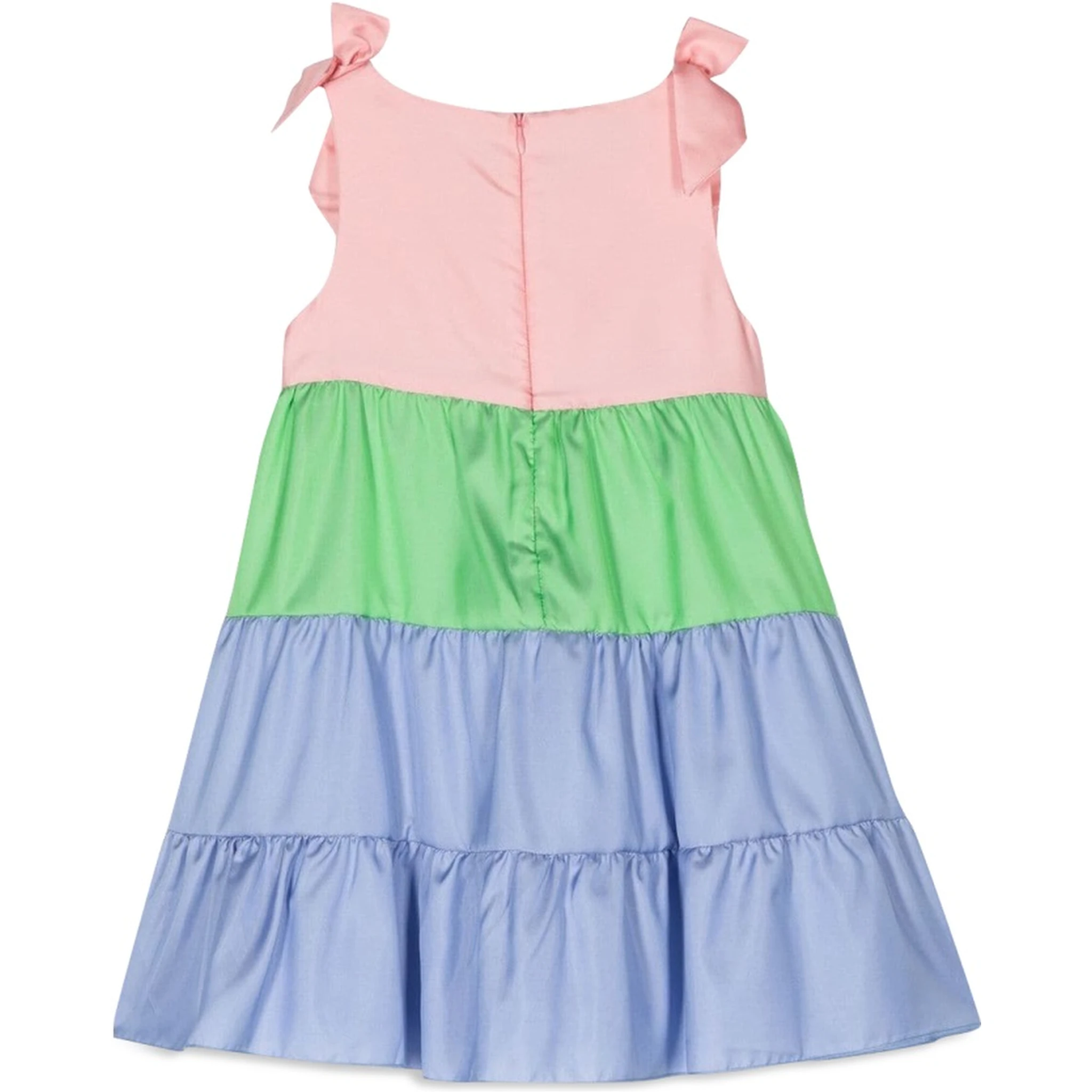 multicolor satin dress