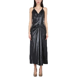 MOIRÉ POLYESTER DRESS