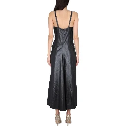MOIRÉ POLYESTER DRESS