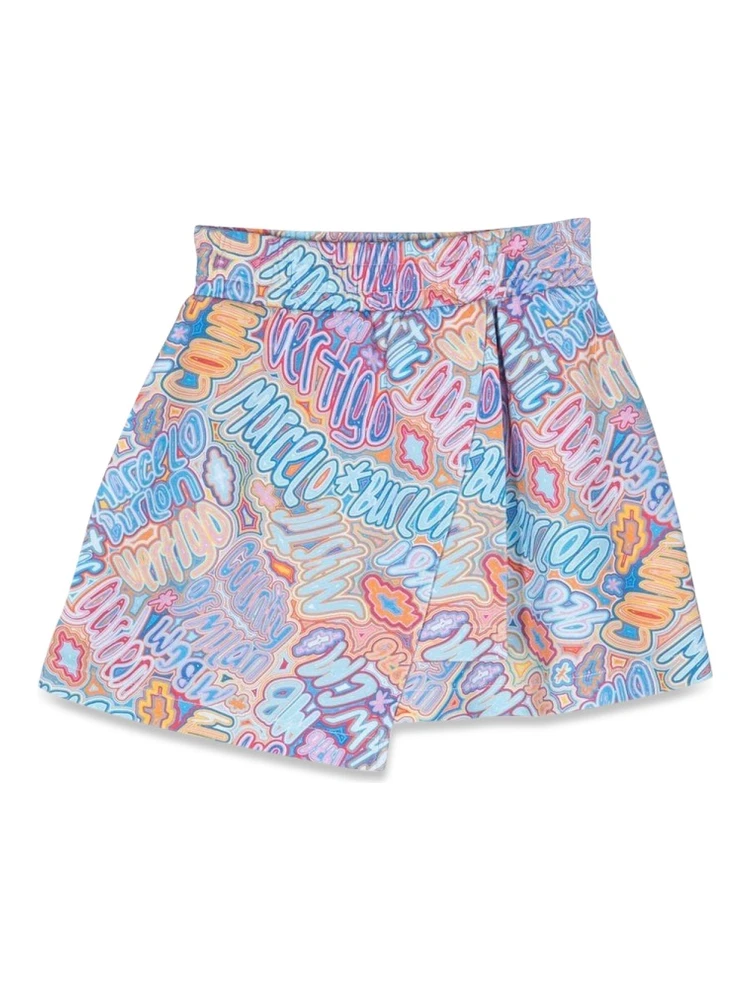 panel sweatskirt