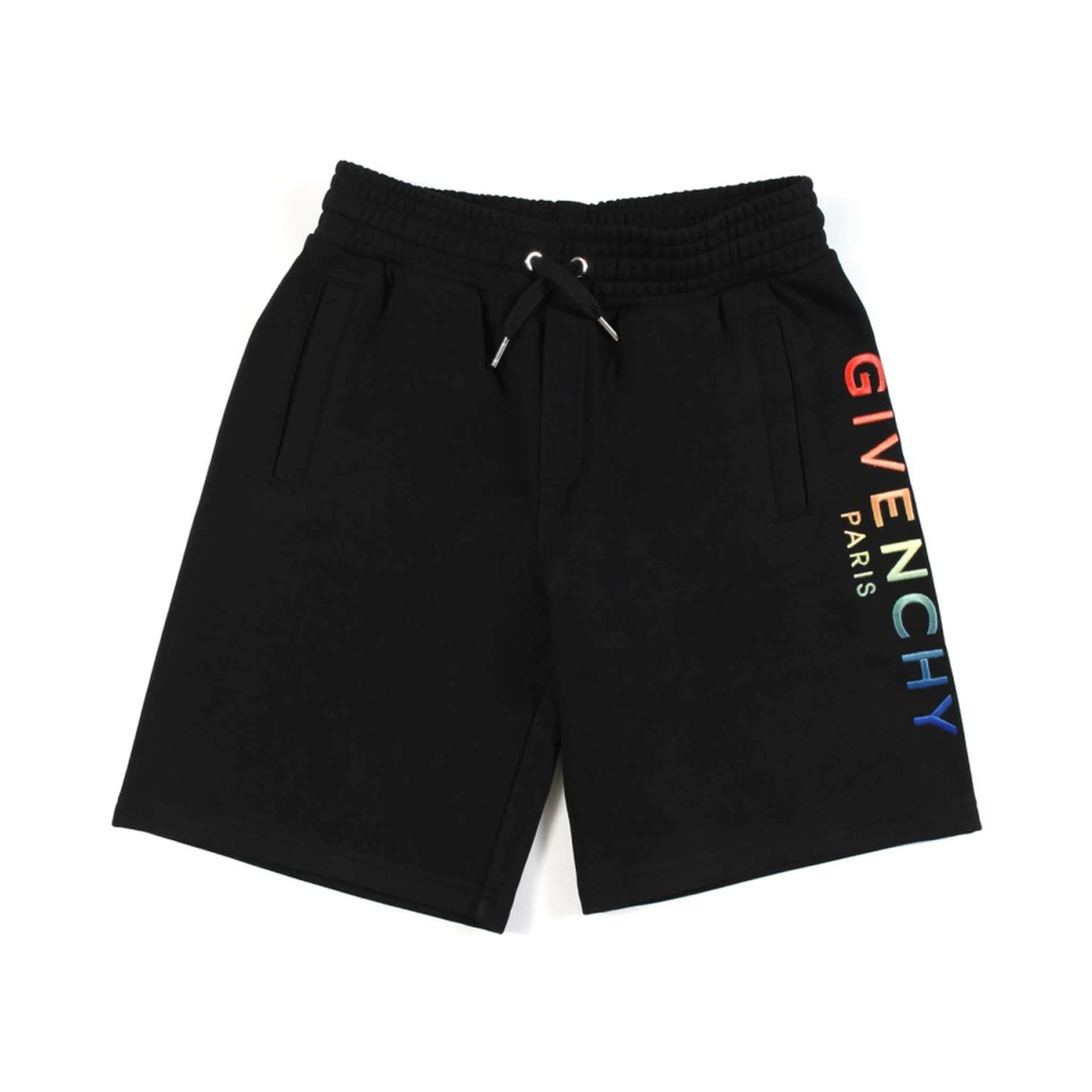 multicolor side logo bermuda shorts