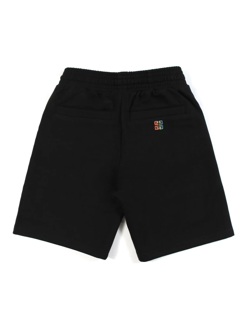 multicolor side logo bermuda shorts