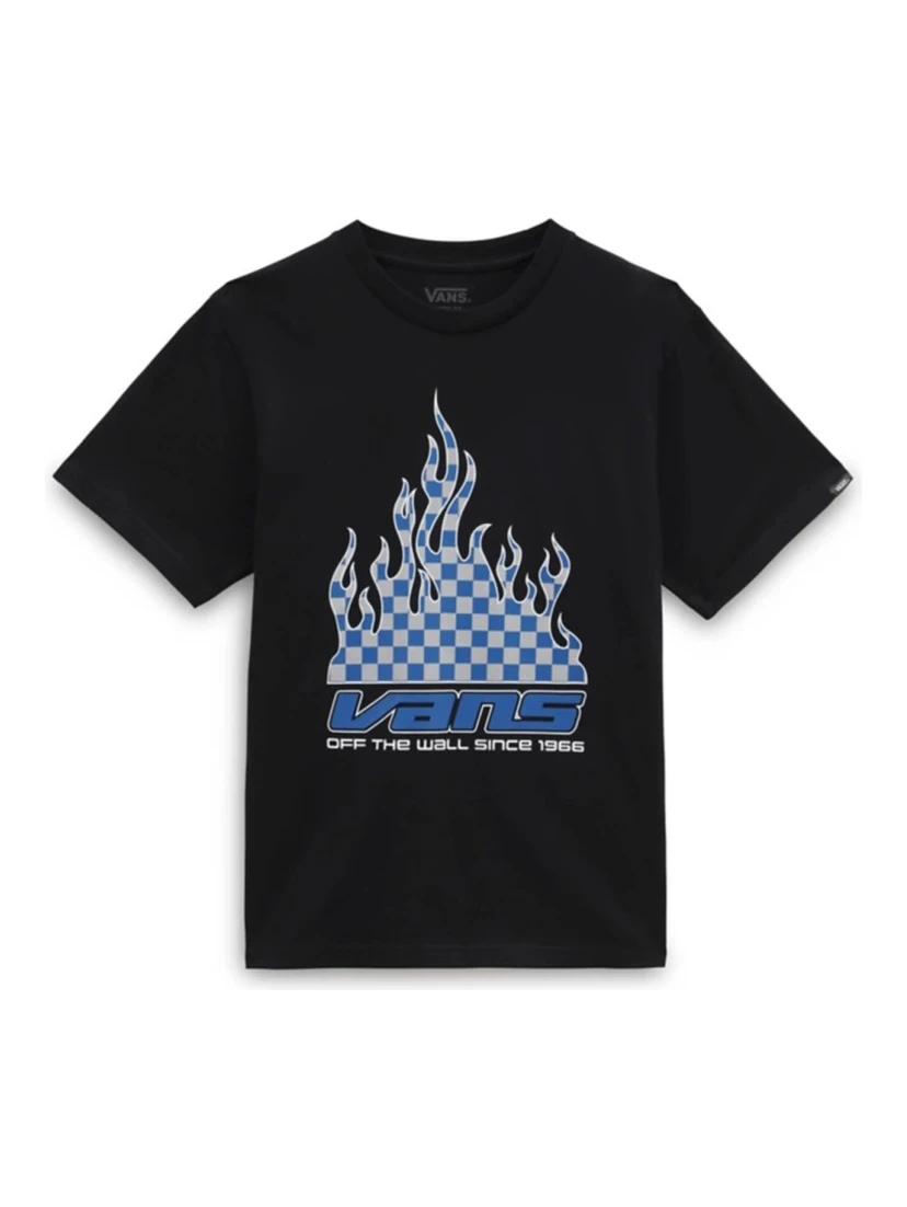 reflective checkerboard flame t-shirt