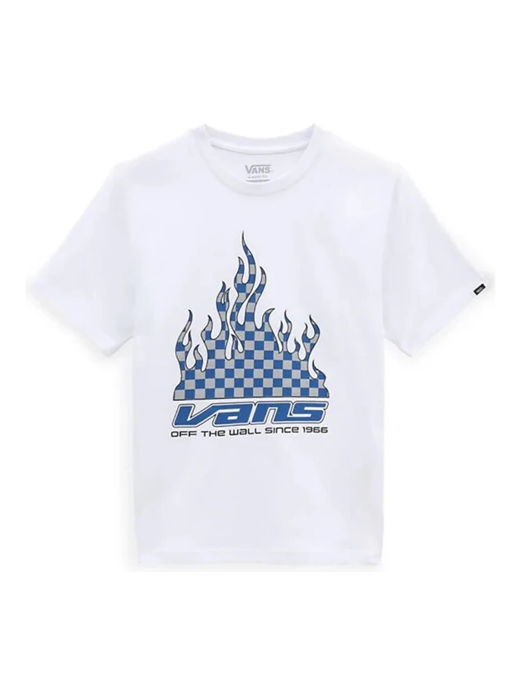 reflective checkerboard flame t-shirt