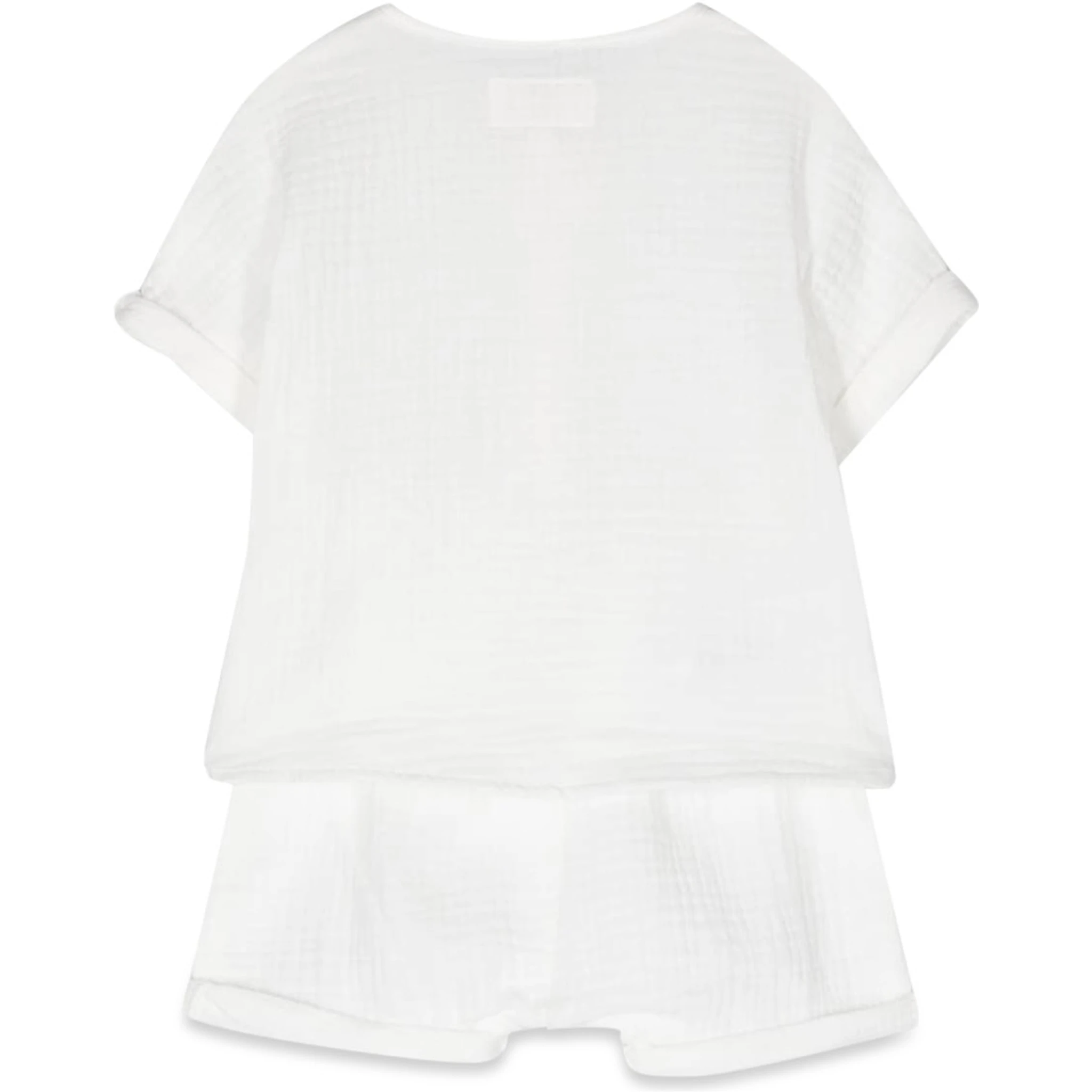 t-shirt and bermuda shorts suit