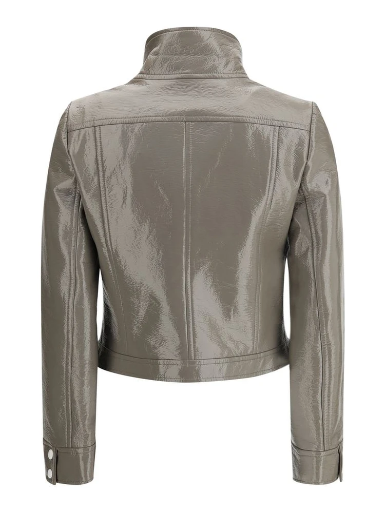 Gray Cotton Full-Length Jacket alternative