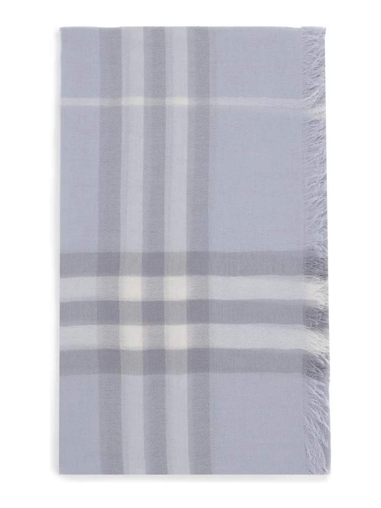 Light Blue Wool Scarf