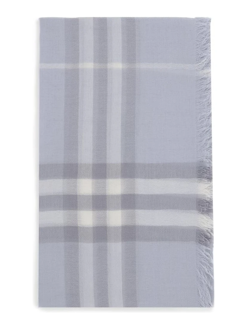 Light Blue Wool Scarf