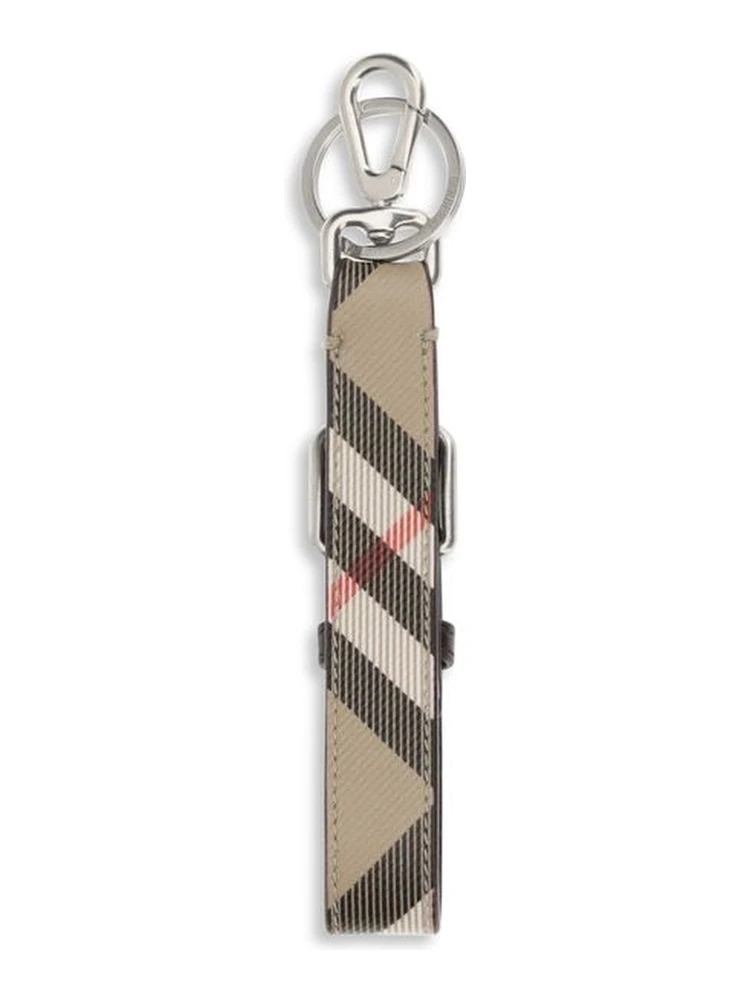 Beige Calf Leather Bos Taurus Keychain alternative