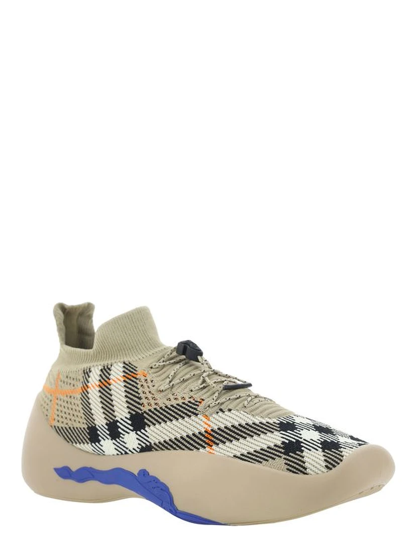 Brown Rubber Athletic Sneakers