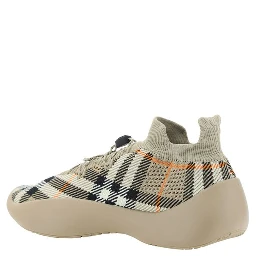 Brown Rubber Athletic Sneakers