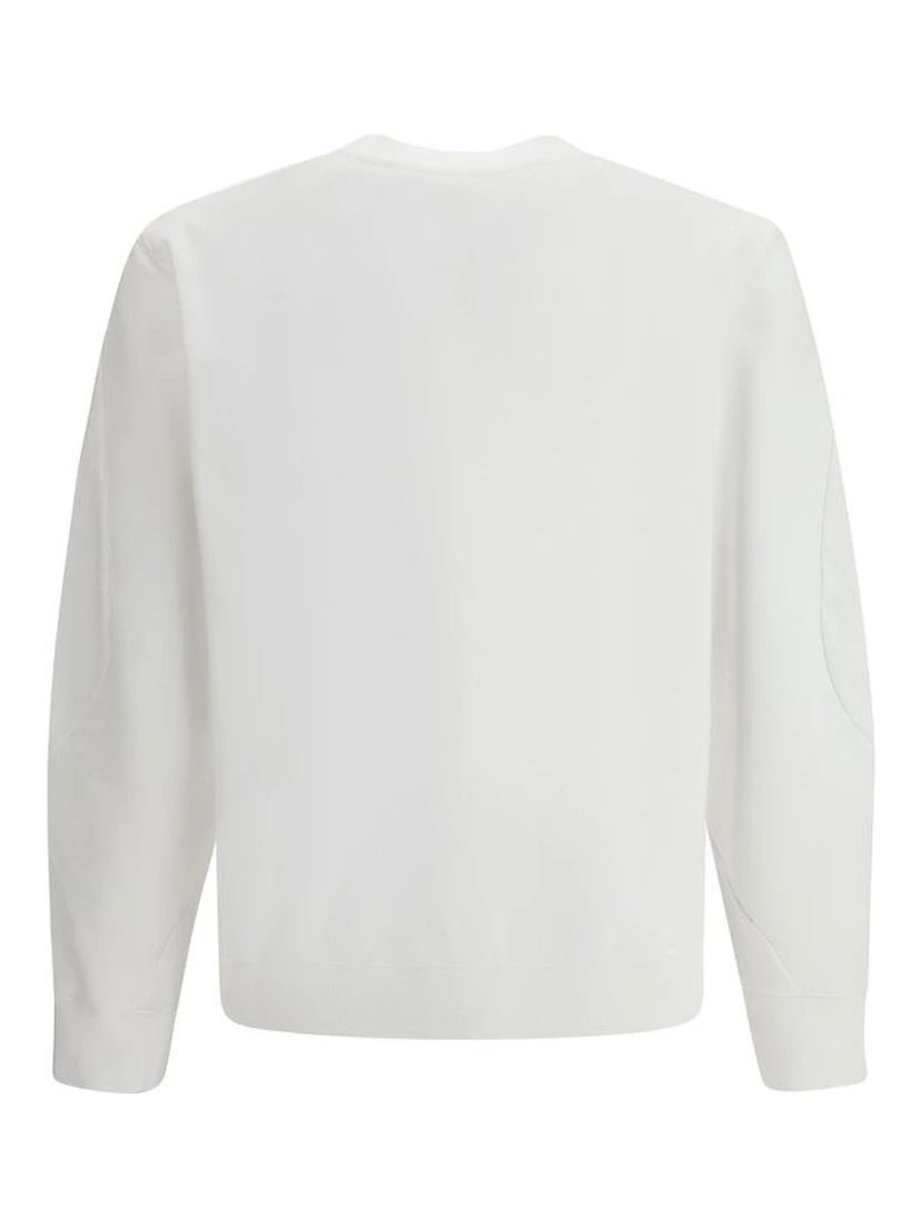 White Cotton Sweatshirt