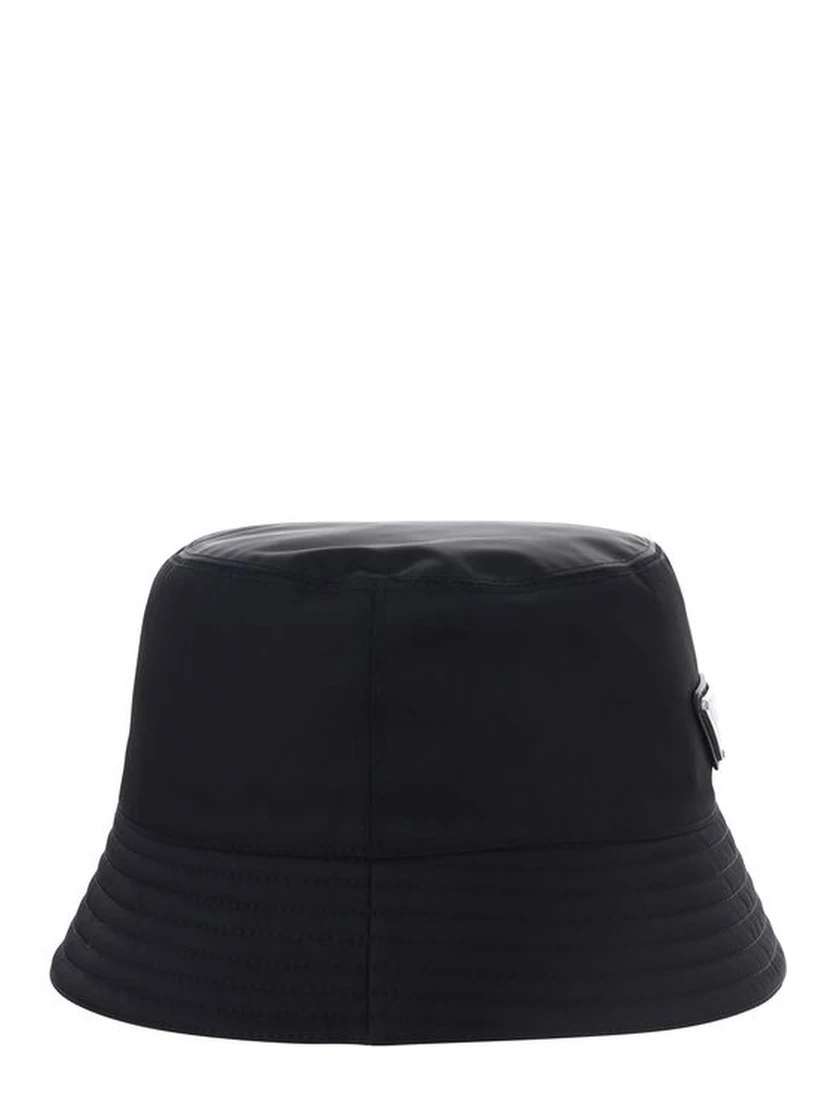 Black Polyamide Bucket Hat