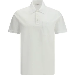 White Cotton Polo Shirt