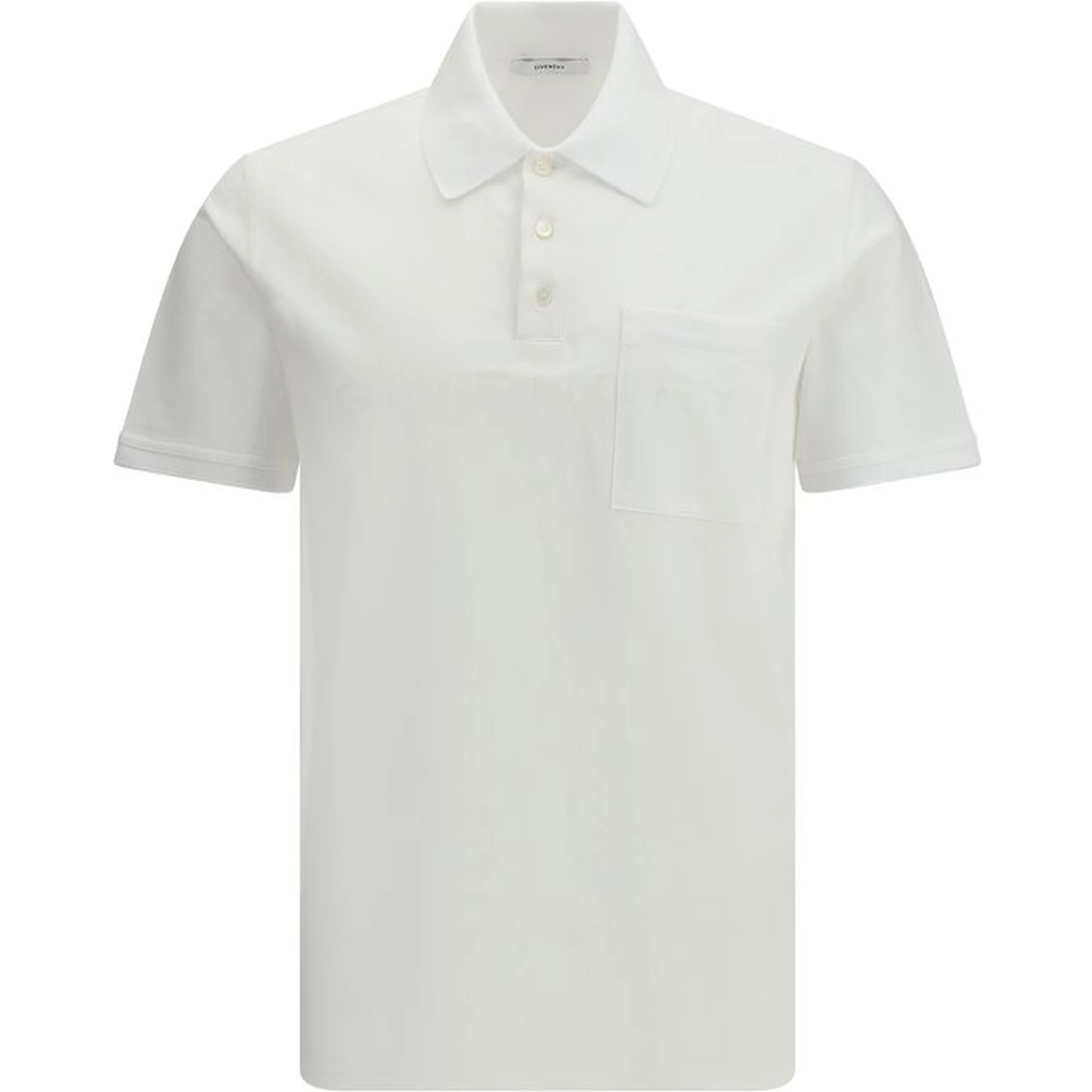 White Cotton Polo Shirt