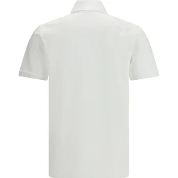 White Cotton Polo Shirt