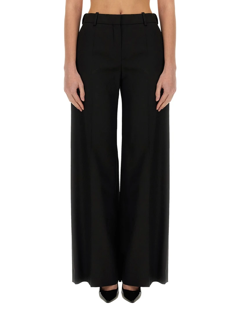 WIDE GABARDINE PANTS