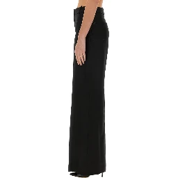 WIDE GABARDINE PANTS