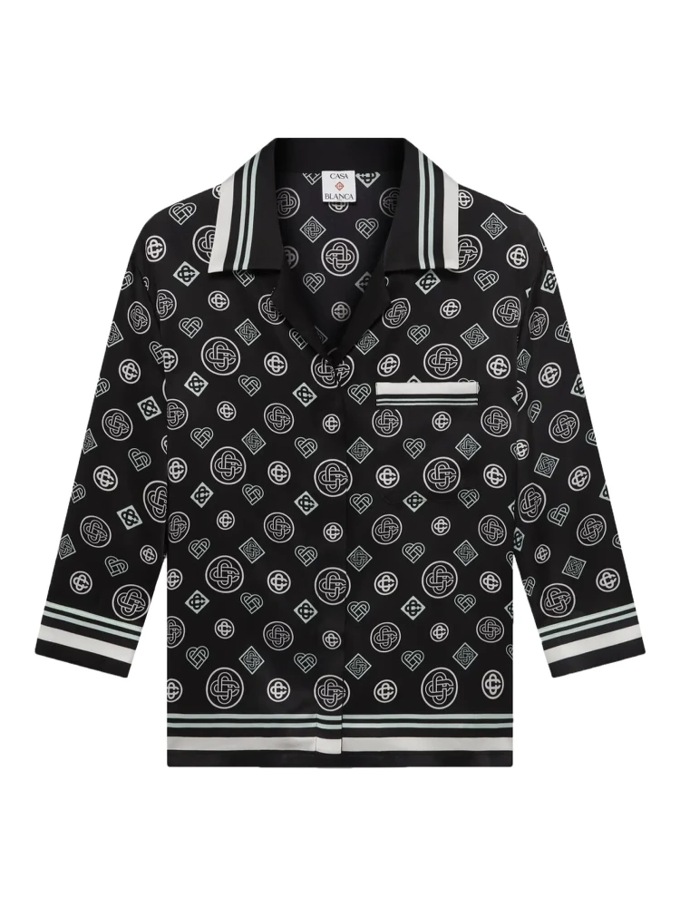 "MONOGRAM" PAJAMA SHIRT