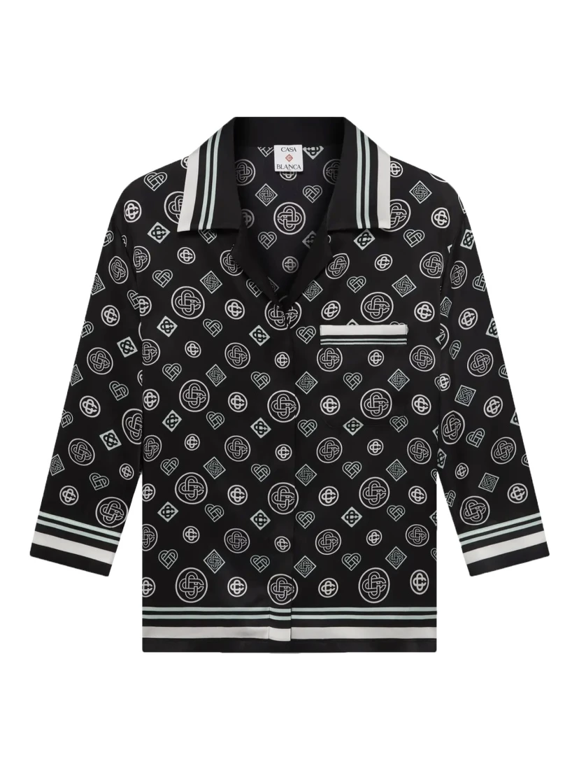 "MONOGRAM" PAJAMA SHIRT