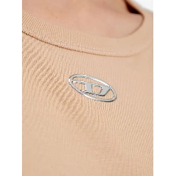 Diesel T-shirts and Polos Beige