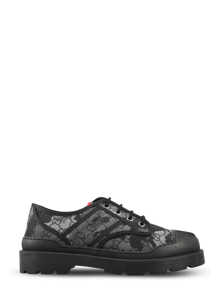 Lace-up shoe in GG canvas